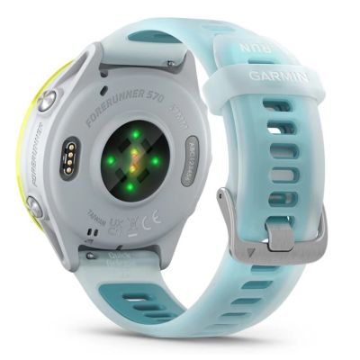 8. Garmin Forerunner 570 3.56 cm (1.4") AMOLED 47 mm Digital 454 x 454 px Touchscreen White, Yellow Wi-Fi GPS