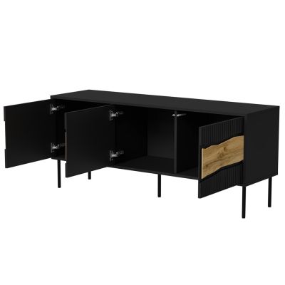 4. INSERTO 3D TV cabinet 143.5x40x61.5 black + LED