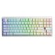 gasket F87Pro V2 White Contour Engraved Star Vector switch RGB AULA keyboard