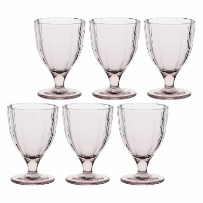 Set of 6 Amami glasses - Light pink, 300 ml