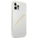 4. Guess GUHCP12LKTRSVGO iPhone 12 Pro Max 6.7" Transparent hardcase Vintage Script Gold