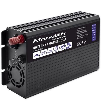 7. Monolith Smart Charger for LiFePO4 AGM GEL SLA Batteries 20A 24V