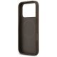 7. Guess Leather 4G Triangle Strass MagSafe Case for iPhone 18 Pro / 17 Pro - Brown