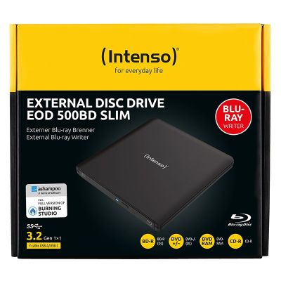 4. Intenso EOD 500BD Slim Optical Disc Blu-Ray ROM Black