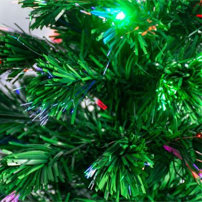 18. DECORATIVE FIBER OPTIC CHRISTMAS TREE MULTICOLOR 90CM