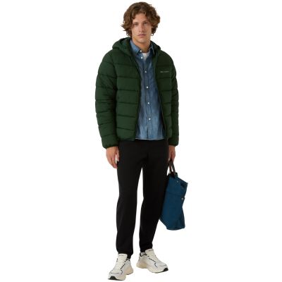 12. Champion Hooded Jacket Men's Green 221548 GS586