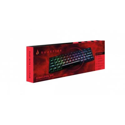 4. SureFire KingPin M1 Gaming Keyboard USB QWERTY US English Black