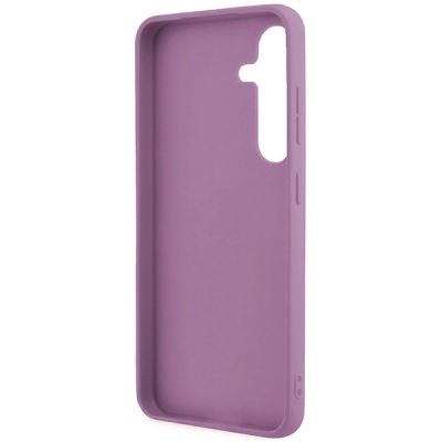 7. Guess Glitter Script case for Samsung Galaxy S24+ - purple