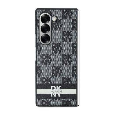 2. DKNY Checkered Pattern Printed Stripes case for Samsung Galaxy Z Fold 6 - black