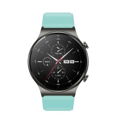 3. Silicone Strap for Huawei Watch GT 2 / 3 / 4 / 2 Pro / 3 Pro / 4 Pro / GT 2e - Light Green