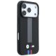 4. BMW M Quadrille Kevlar Anthracite & Tricolor Print Lines MagSafe Case for iPhone 17 Pro / 18 Pro - Black