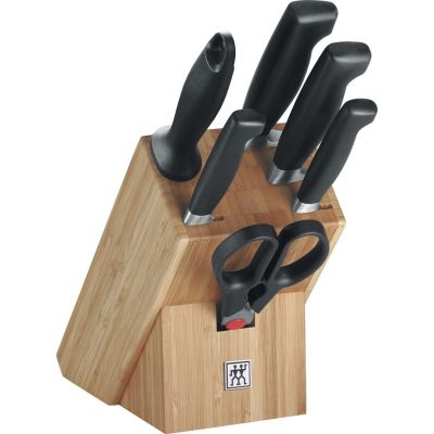 9. ZWILLING 35068-002-0 kitchen cutlery and knife set 7 pcs. Knife block/cutlery set