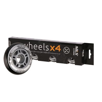 32. PU 76x24 82A BLACK WHEELS (4 pcs.) NILS EXTREME