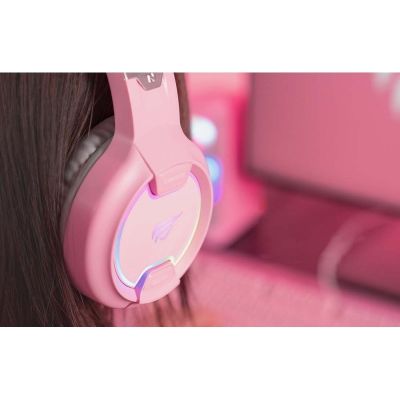 4. Havit H2233d Gaming Headphones (Pink)