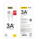 8. Dudao cable USB / Lightning 3A 1m white (L1L white)