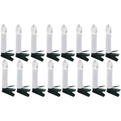 5. CHRISTMAS TREE LIGHTS LIGHT CHAIN CANDLES 16 LED WARM WHITE
