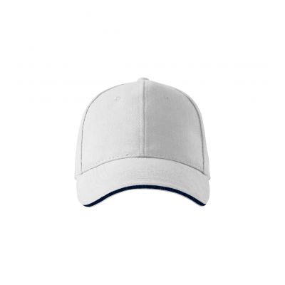 2. Unisex Sandwich Cap 6P (White)
