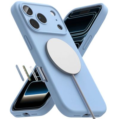 5. Ringke Silicone MagSafe case for iPhone 18 Pro - light blue