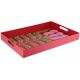 RITUALI DOMESTICI FLORIGRAFIA Red tray L