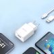 9. Dudao A4EU USB-A 2.1A wall charger - white + USB-A - Lightning cable