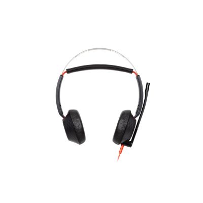 156. Poly Blackwire 5220 Stereo Headphones USB-C Headset +3.5mm Plug +USB-C/A Adapter 8X231AA
