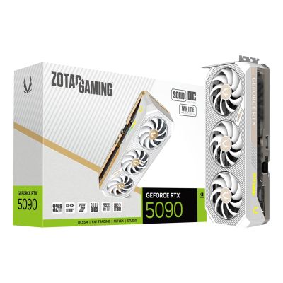 7. ZOTAC GAMING GeForce RTX 5090 32GB SOLID OC WHITE Graphics Card