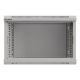 24. Lanberg 19" 6U 540x350 gray glass door wall-mounted rack cabinet (Flat Pack)