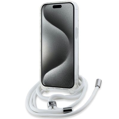 4. Karl Lagerfeld Crossbody IML Karl Head MagSafe case for iPhone 15 / 14 / 13 - transparent