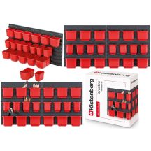 WORKSHOP BOARD WITH A SET OF 20 CONTAINERS ORDERLINE KISTENBERG