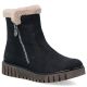 7. Women's insulated black ankle boots Rieker Y3481-01
