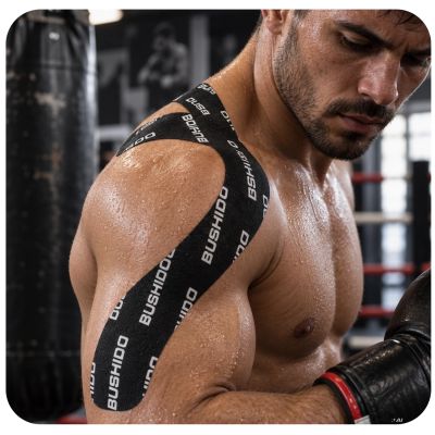 18. KINESIOLOGICAL TAPE FOR TAPING 5M SELF-ADHESIVE BEIGE | DBX BUSHIDO