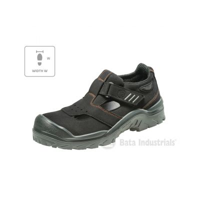 Bata Industrials Act 151 U MLI-B09B1 Black Sandals