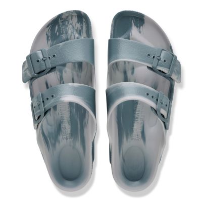 3. Birkenstock women's ARIZONA EVA 1031331 BASALT GRAY/STONE COIN MULTI flip-flops (narrow width)