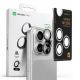 5. AmazingThing AR Aluminum 3 Lens Glass with Camera Lens Frame for iPhone 16 Pro / 16 Pro Max - Black