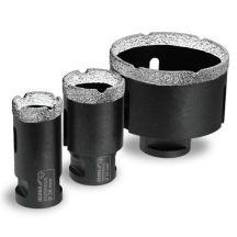 Vacuum Brazed Diamond Crown Set 28, 35, 68mm 3 pcs.