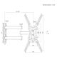 3. MACLEAN TV MOUNT / HANGER 32-55'' MACLEAN TV MOUNT / HANGER, MAX VESA 400X400, 32-55", UP TO 25KG, BLACK, TILT ADJUSTMENT
