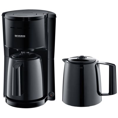2. SEVERIN KA 9307 coffee machine with 2 thermoses 1000W black