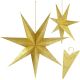 DECORATIVE PAPER STAR 45CM GOLD