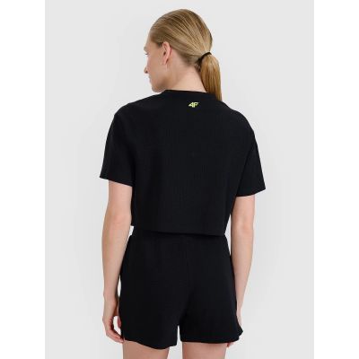 4. Women's crop top t-shirt 4F 4FWSS25TTSHF1977-20S