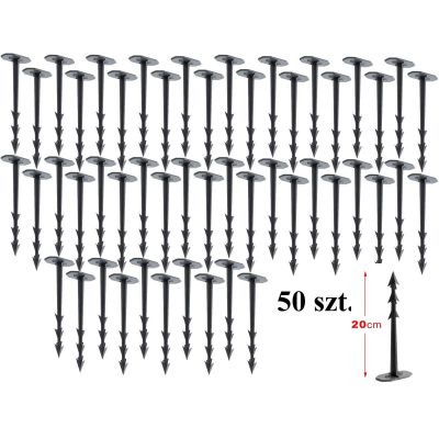37. PINS, HEADS, PEGS FOR AGRO-TEXTILE HARPOON PEG HEIGHT 20CM 50 PCS