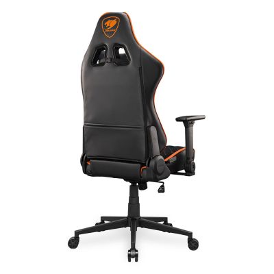 6. COUGAR CGR-A2F Universal Gaming Chair Padded Upholstered Seat Black, Orange