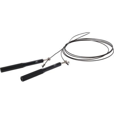 2. ADJUSTABLE SPEED SKIPPING ROPE ALUMINUM HANDLES 300 CM XQMAX BLACK