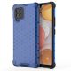 Honeycomb Case armor cover with TPU Bumper for Samsung Galaxy A42 5G blue