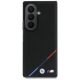 2. BMW M Leather Perforated Tricolor Stripe Metal Logos MagSafe Case for Samsung Galaxy Z Fold 8 Ultra - Black