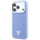 2. Guess Grained Triangle Logo MagSafe Case for iPhone 18 Pro Max / 17 Pro Max - Blue