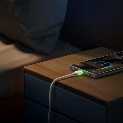 3. Joyroom S-A53 3A USB-A - USB-C Cable with Fluorescent Tip 1.2m - Beige