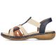 30. Comfortable Rieker W RKR662 multicolor sandals