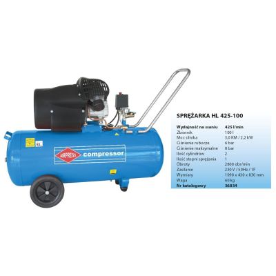 16. Airpress HL 425-100V compressor 2200 W 392 l/min Alternating current
