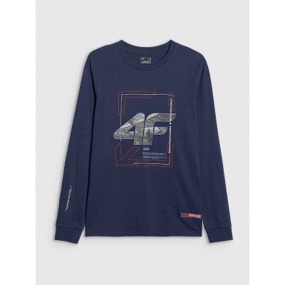 8. Men's longsleeve regular with print 4F 4FRAW25TLONM606-31S