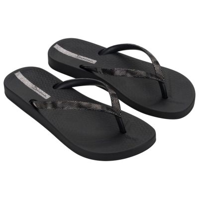 2. Ipanema Mesh IX comfortable women's flip-flops black